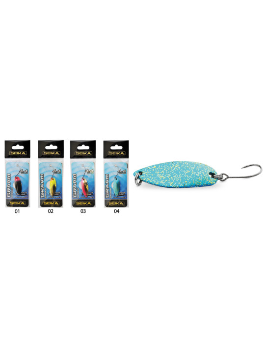 Graam Spoon Gr.4.4 Glit.Yellow Back Pink